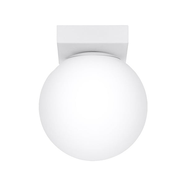 Бяла лампа за таван със стъклен абажур ø 12 cm Umerta - Nice Lamps