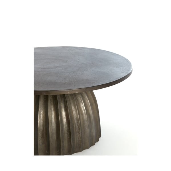 Метална кръгла странична масичка ø 70 cm Veglia – Light & Living-image-2