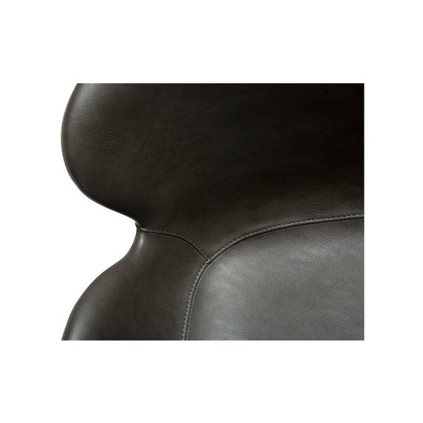 Сив тапициран трапезен стол с подлакътници Gaia – DAN-FORM Denmark-image-2