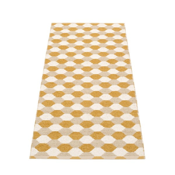 Пътека за открито и закрито в цвят жълта охра 70x160 cm Dana Ochre – Pappelina