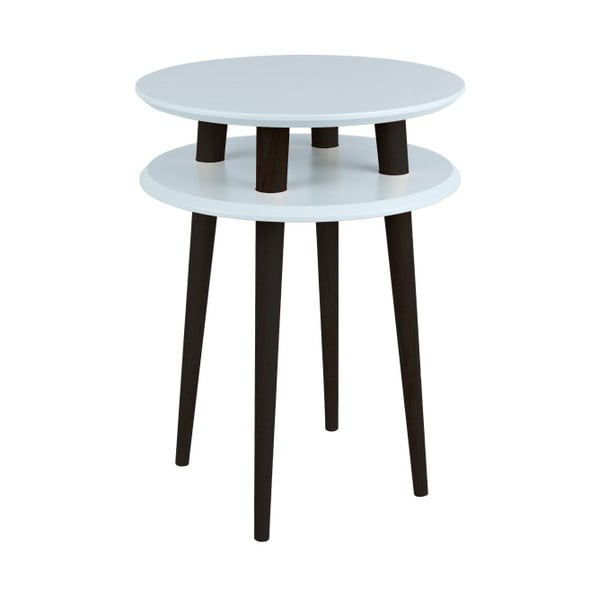 Světle šedý příruční stolek s černými nohami Ragaba UFO, Ø 45 cm