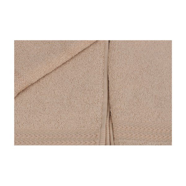 Комплект от 6 бежови кърпи за баня, 50 x 30 cm Rainbow - Unknown-image-4