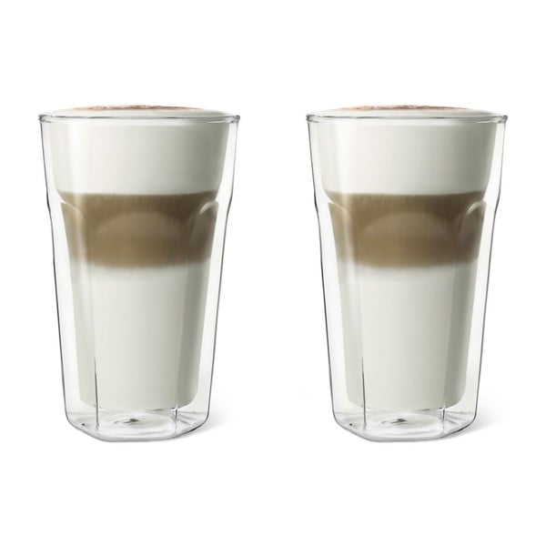 Комплект от 2 двустенни чаши за Latte Macchiato, 350 ml - Leopold Vienna