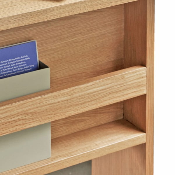 Работна маса с дъбов плот 70x140 cm Forma – Hübsch-image-3