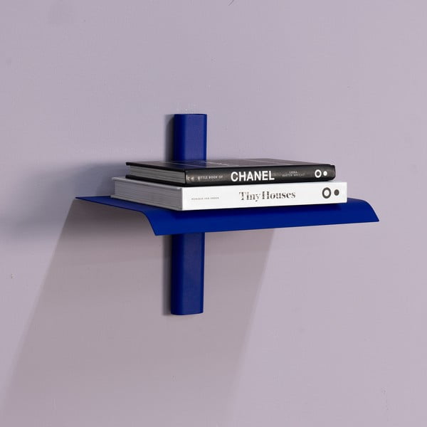 Син метален стенен рафт 28 cm Hola – Spinder Design-image-1