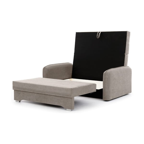 Бежов шенилов разтегателен диван с място за съхранение 155 cm Laine – ELTAP-image-2