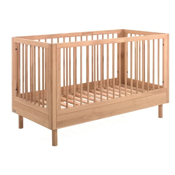 Детско креватче 70x140 cm от масивен дъб в естествен цвят Forrest – Vipack