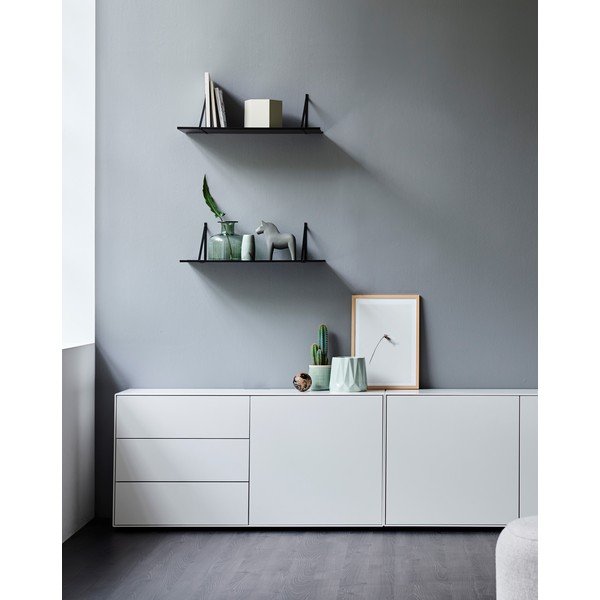 Черен стенен рафт Hammel , 65 x 27 cm Edge - Hammel Furniture-image-3
