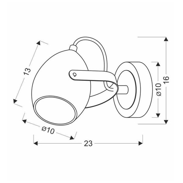 Черна метална стенна лампа Anica - Candellux Lighting-image-2