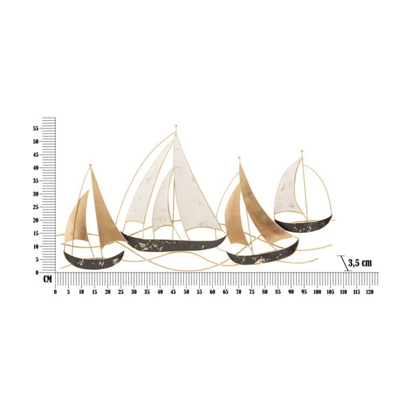 Метална декорация за стена 107x57,5 cm Regata Plus - Mauro Ferretti-image-4