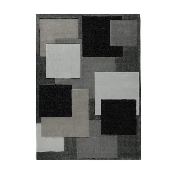 Ručně tkaný koberec Black, 70x140 cm