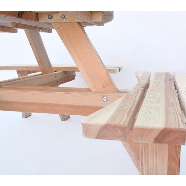 Градински комплект за хранене от борова дървесина за 4 души Piknik - Rojaplast-image-3