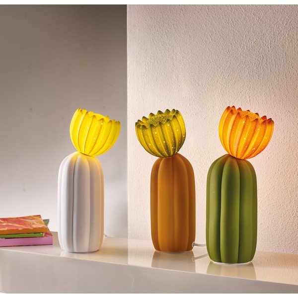 Оранжева светлинна декорация за контакт ø 10 cm Cactus – Brandani-image-1