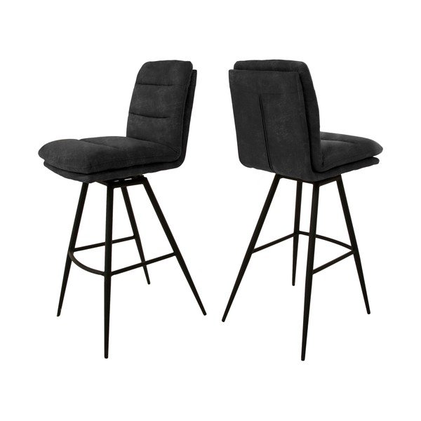 Тъмно сив бар стол Uri - Canett-image-2