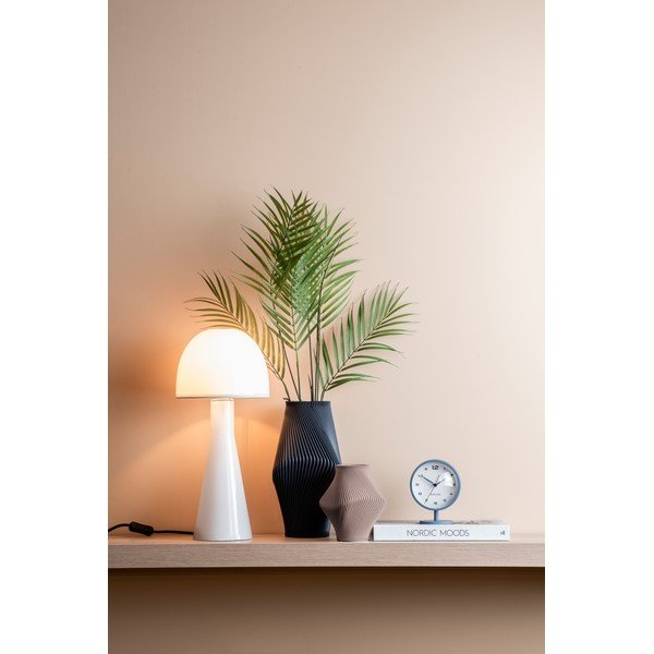 Тъмносиня ваза от полирезин (височина 30 cm) Twisted Rib – PT LIVING-image-1