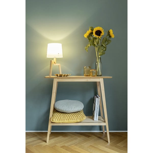 Бамбукова конзолна маса в естествен цвят 30x80 cm Kona - Wenko-image-1