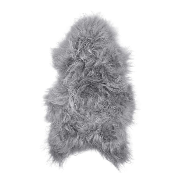 Сива овча кожа с дълъг косъм Ptelja, 100 x 55 cm - Arctic Fur