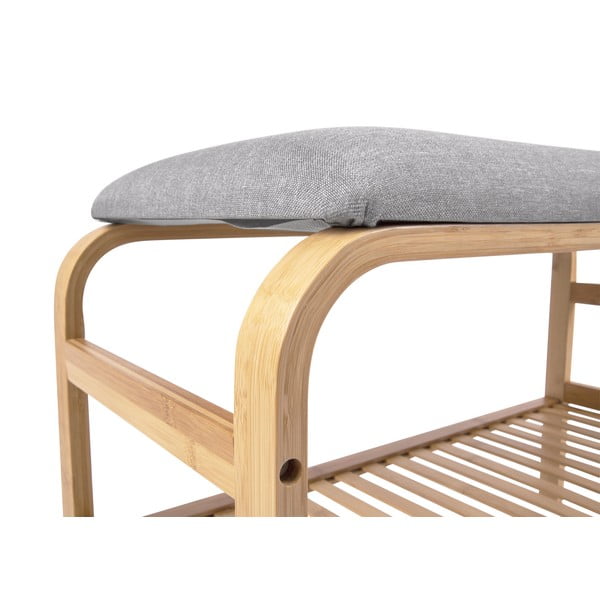 Бамбукова стойка за обувки за сядане естествена Dure – Leitmotiv-image-3