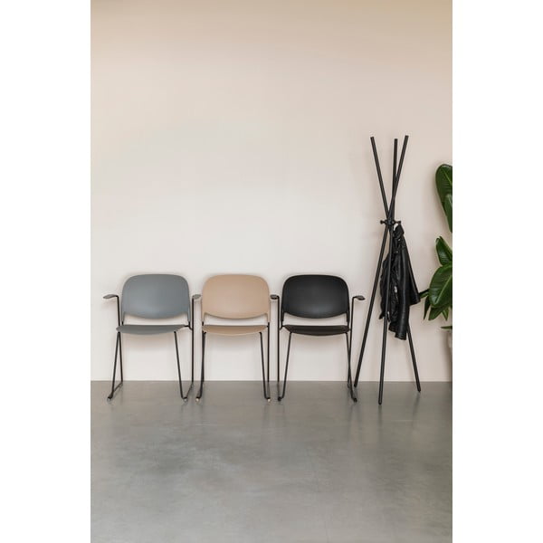 Черна стоманена стойка за връхни дрехи Darwin – White Label-image-1