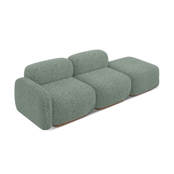 Светлозелен модулна лежанка (ляв ъгъл) Ailani – Makamii-image-3