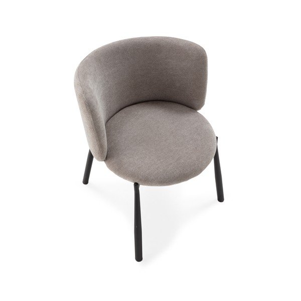 Сиви тапицирани трапезни столове в комплект 2 бр. Ginny – MOME-image-2