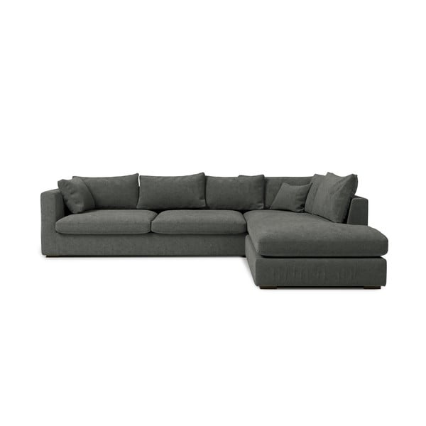 Сив ъглов диван (десен ъгъл) Comfy - Scandic