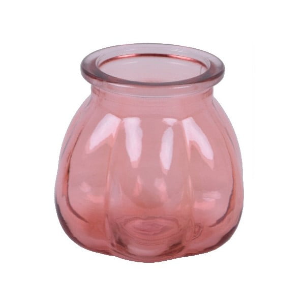 Розова ваза от рециклирано стъкло Tangerine, височина 11 cm - Ego Dekor
