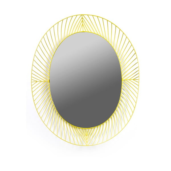 Žluté oválné zrcadlo Serax Iron