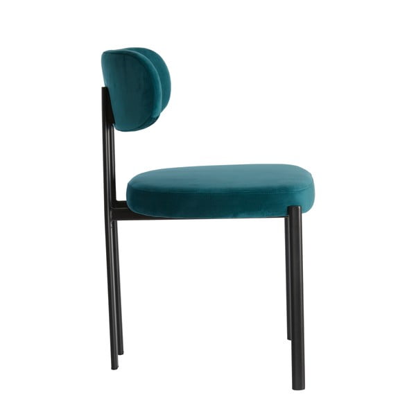 Кадифени трапезни столове в комплект от 2 бр. петролени Sonja – Light & Living-image-4