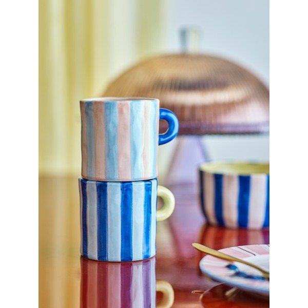 Сини/розови керамични чаши в комплект 2 бр. 250 ml Phoenix – Bloomingville-image-1