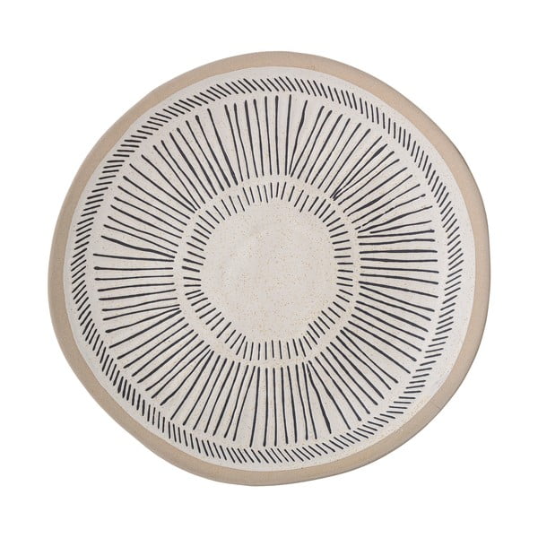 Черно-бяла керамична чиния , ø 26 cm Eliana - Bloomingville