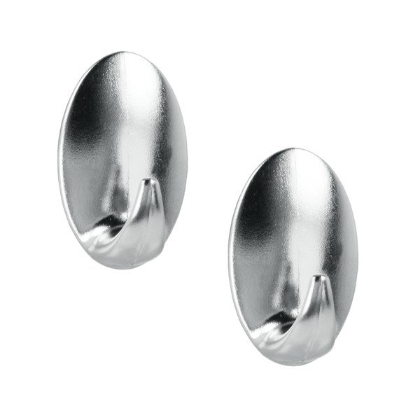 Комплект от 2 пластмасови самозалепващи се кукички Greg - Metaltex-image-1