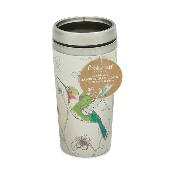 Зелено-сива чаша за пътуване 500 ml Hummingbirds - Cooksmart ®