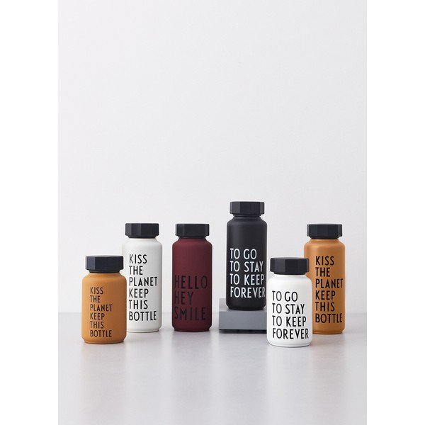 Черна термо бутилка Forever, 500 ml Special - Design Letters-image-1