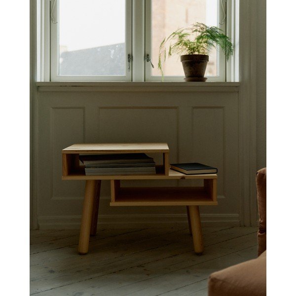 Масичка за кафе от борова дървесина в черно Hako - Karup Design-image-4