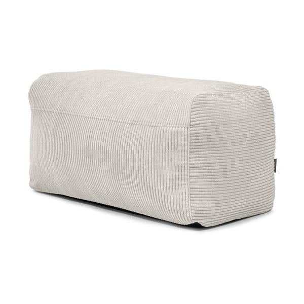 Кремав пуф от рипсено кадифе Plus 100 Lounge – SLOWDOWN
