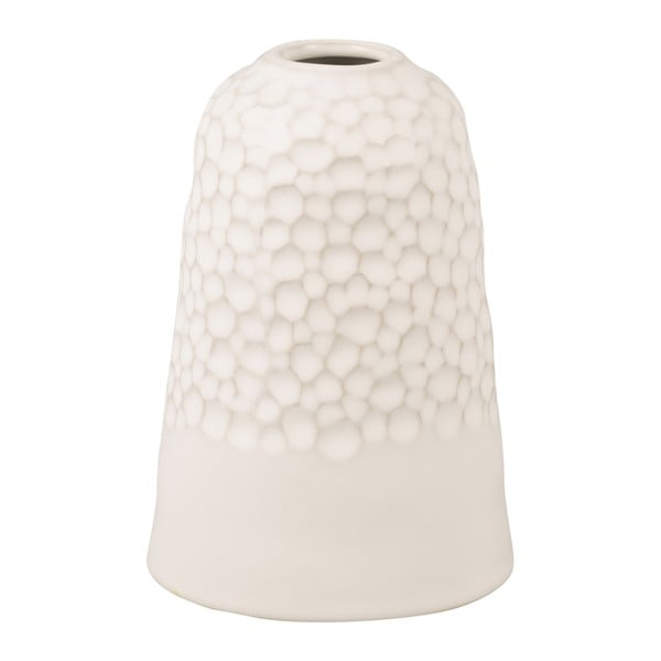 Бяла керамична ваза Carve, височина 18,5 cm - PT LIVING