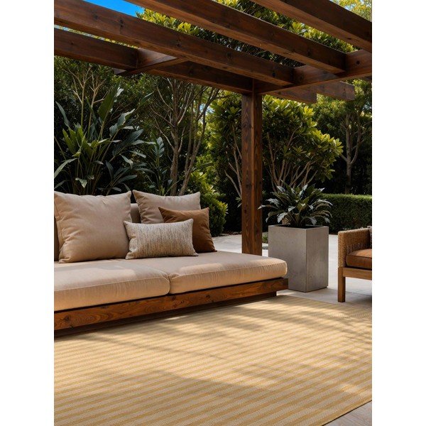 Килим за открито и закрито в цвят жълта охра/кремав 120x170 cm Haringey Linley – Ted Baker-image-2