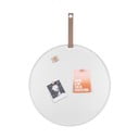 Бяла метална дъска за обяви , ø 50 cm Perky - PT LIVING