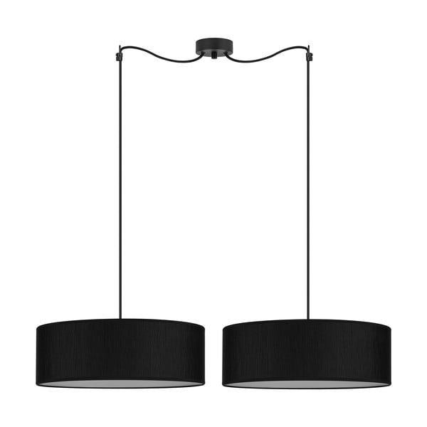 Черна висяща лампа с две рамена XL, ⌀ 45 cm Doce - Sotto Luce
