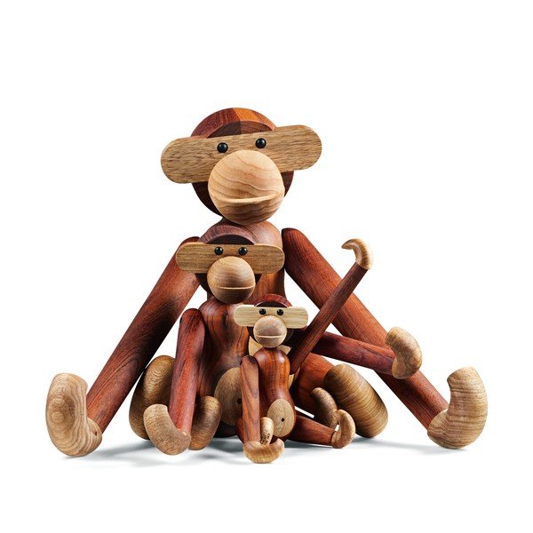 Статуетка от масивно дърво Monkey - Kay Bojesen Denmark-image-3
