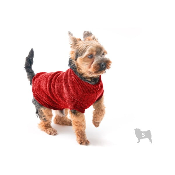 Червен пуловер за кучета Trip, размер. S - Marendog