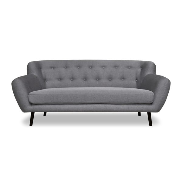 Сив диван с космополитен дизайн , 192 см Hampstead - Cosmopolitan Design
