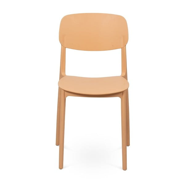 Прасковен  пластмасов градински стол Hébé – Bonami Essentials-image-3