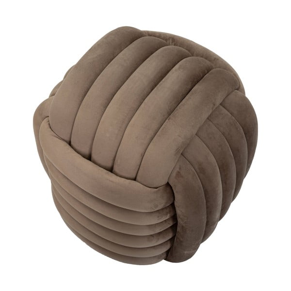 Сиво-кафява кадифена табуретка Softy – Mauro Ferretti-image-3