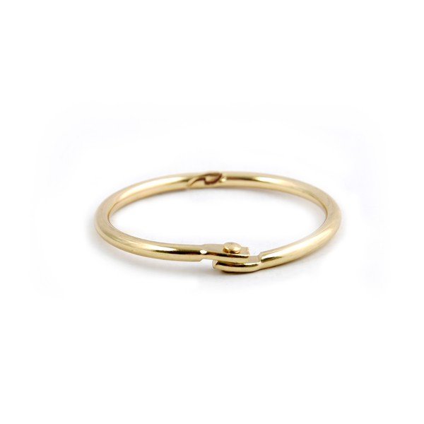 Матово златисти пръстени за душ завеси в комплект от 12 бр. Ringo Small – Spirella