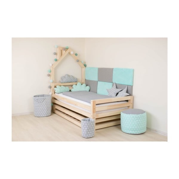 Комплект от 4 удължени крака от естествена смърчова дървесина за легло , височина 20 см - Benlemi-image-2