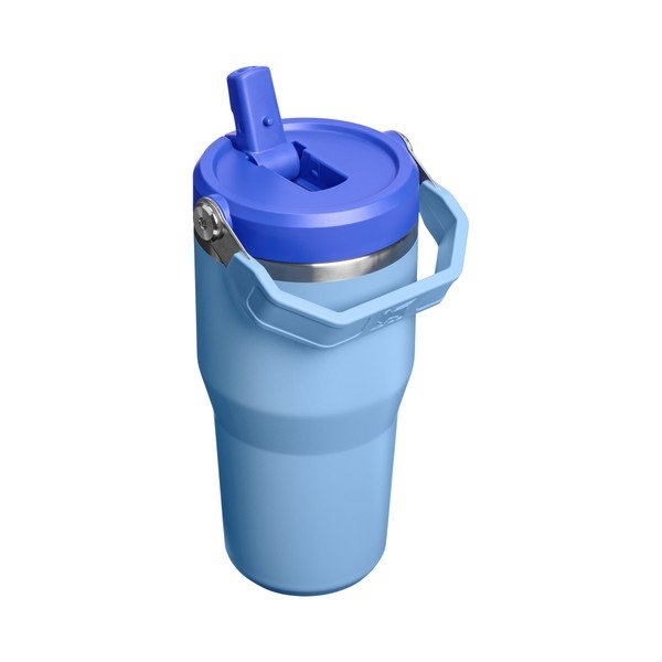 Син термос от неръждаема стомана 600 ml IceFlow™ Flip Straw 2.0 Tumbler Blue Sky – Stanley-image-1