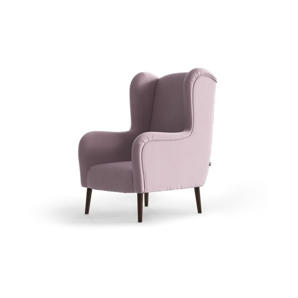 Светло розово кадифено кресло Muette - My Pop Design