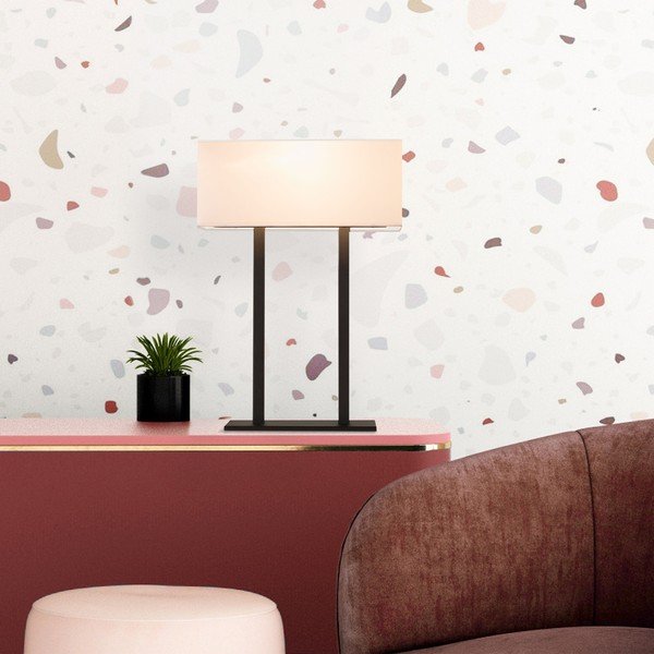 Настолна лампа в бяло и черно (височина 52 cm) Salihini – Opviq lights-image-3